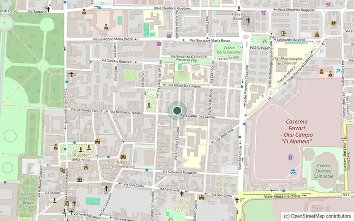 Mappa della sede di Caserta