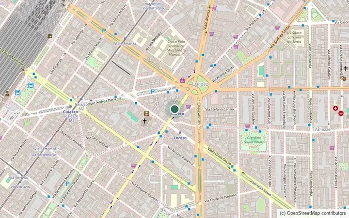 Mappa della sede di Milano