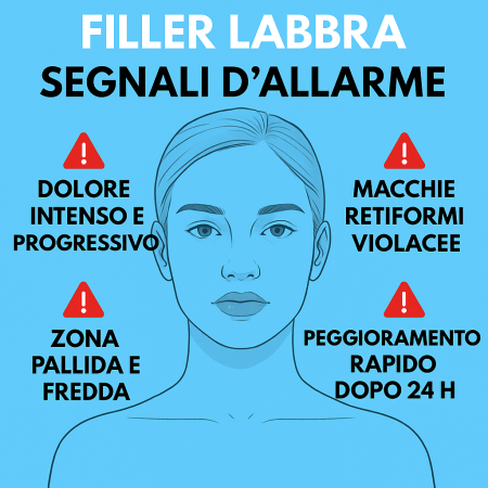 filler labbra segnali d'allarme