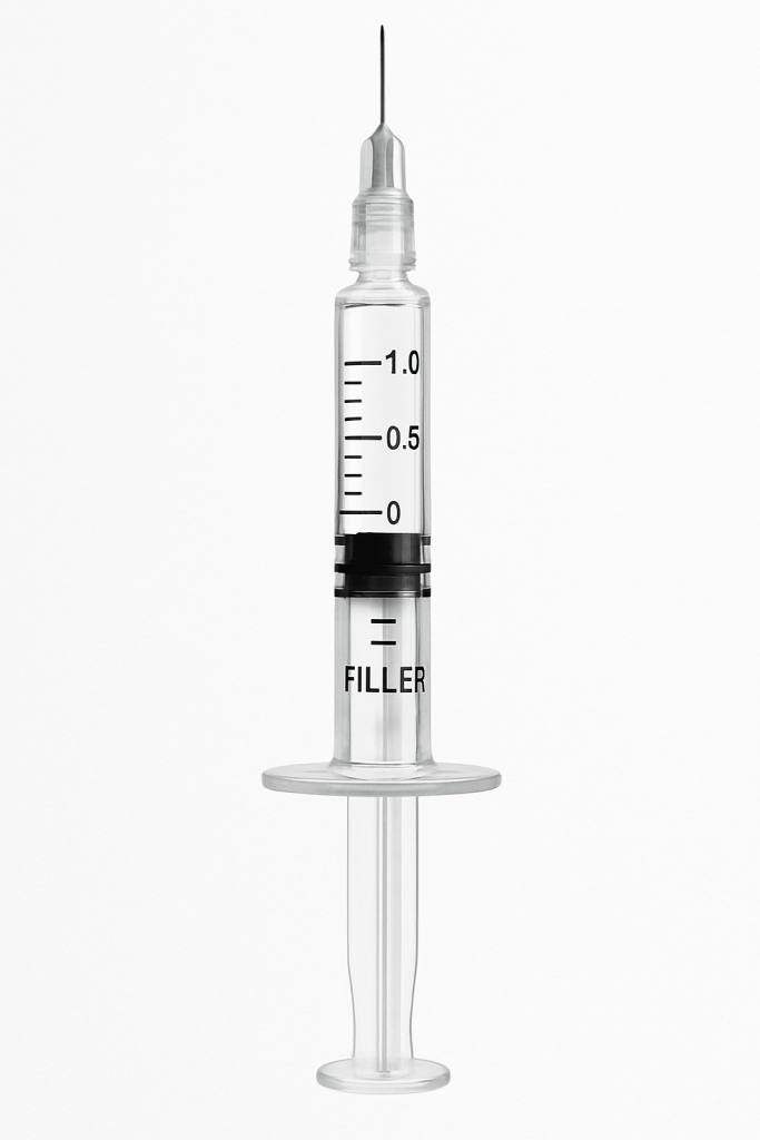 Fiala di acido ialuronico utilizzata per filler glutei volumizzanti