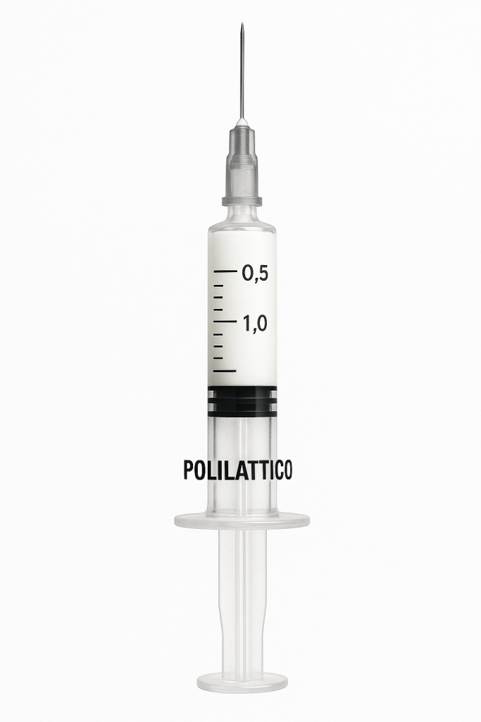 Preparazione acido polilattico per bio-ristrutturazione glutei