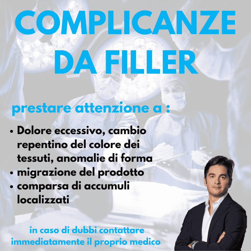 complicanze da filler, cosa sapere e cosa notare