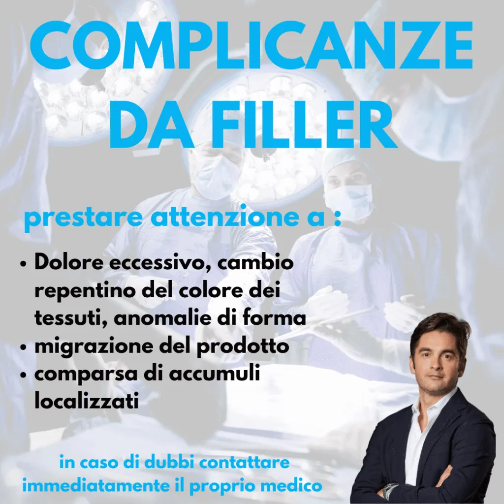 complicanze da filler, cosa sapere e cosa notare