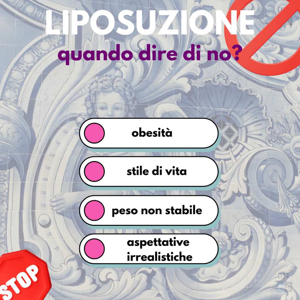 Liposuzione: quando non &egrave; indicata in presenza di obesit&agrave;, peso instabile o aspettative irrealistiche