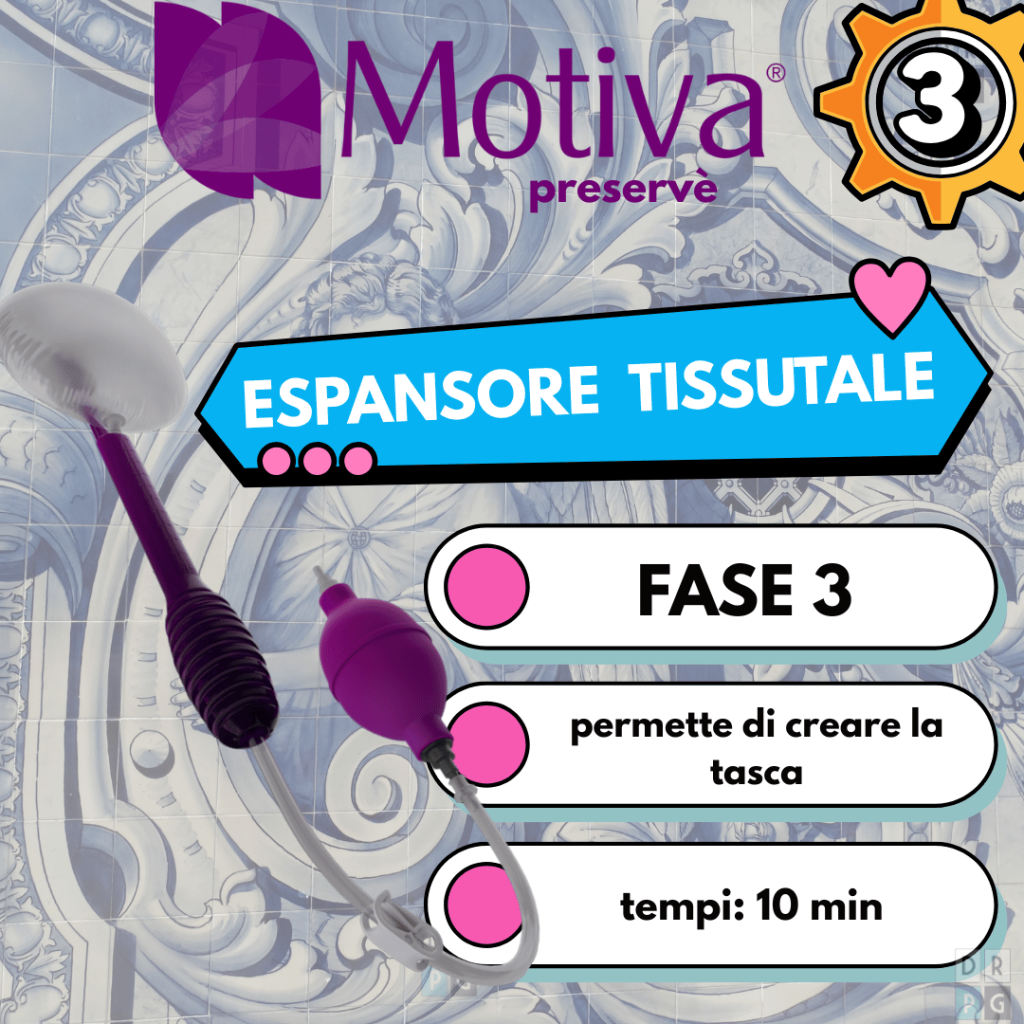 espansore tissutale motiva preserve creazione tasca