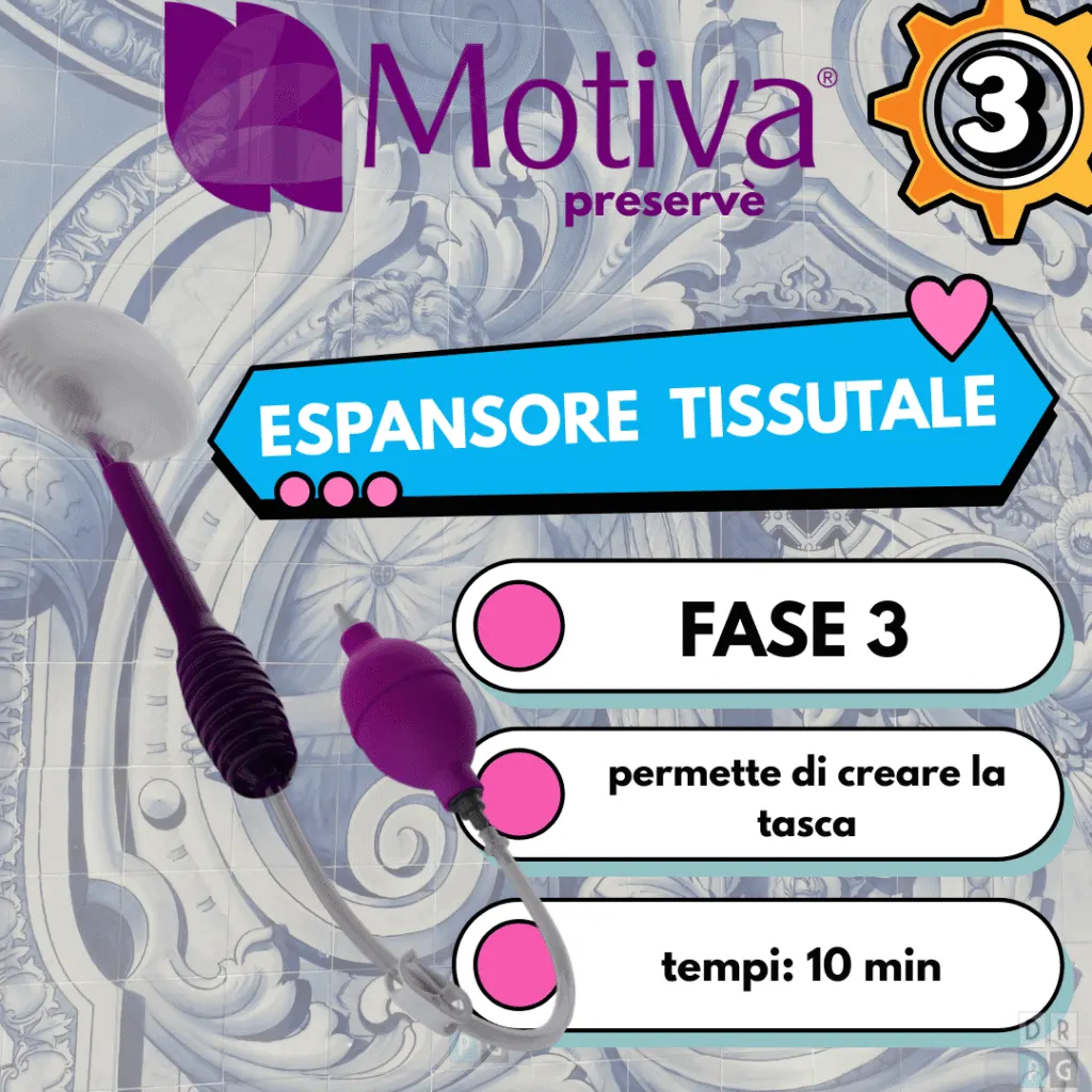 espansore tissutale motiva preserve creazione tasca
