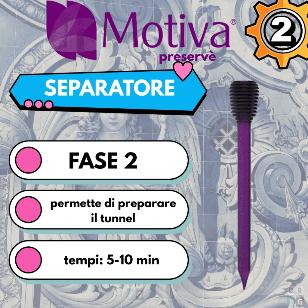 separatore motiva preserve preparazione tunnel

