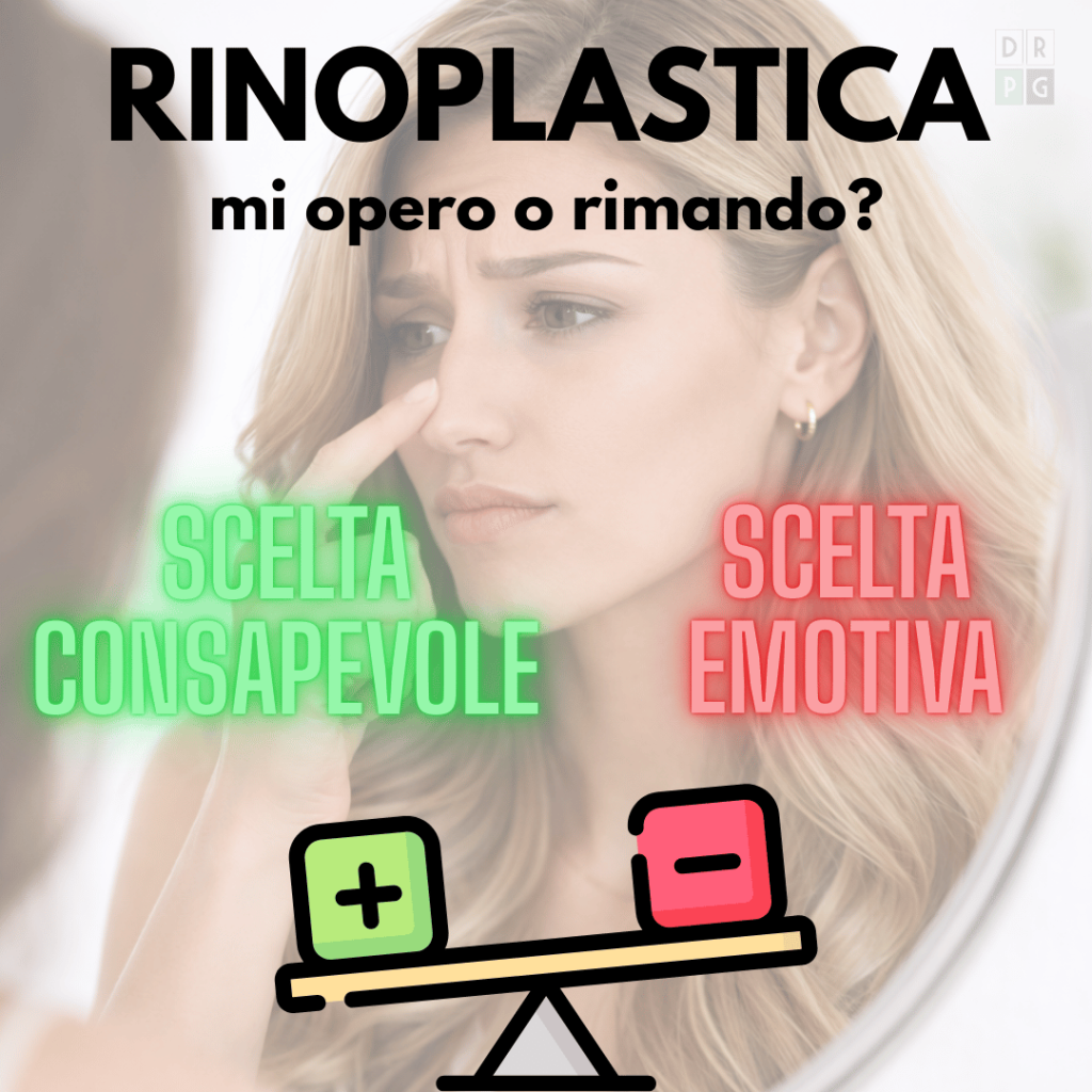 Confronto tra scelta consapevole e scelta emotiva nella decisione di fare una rinoplastica
