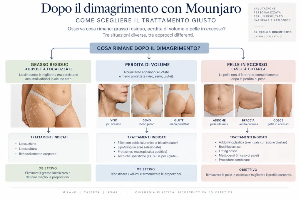 Come scegliere il trattamento estetico dopo dimagrimento con Mounjaro